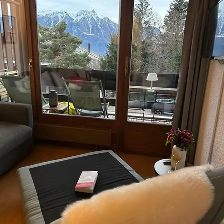 Daire - With Beautiful View And Parking Ovronnaz